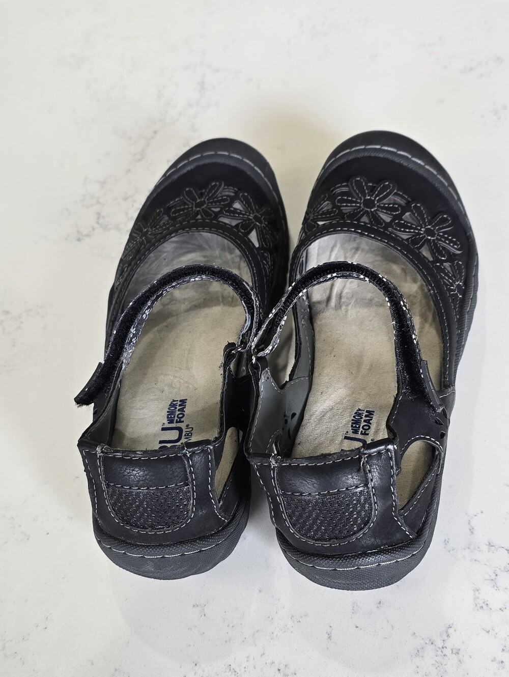 JBU by Jambu Wildflower Mary Jane Slip on Floral Hook  Loop Shoes Womens 7.5 M - Picture 2 of 13